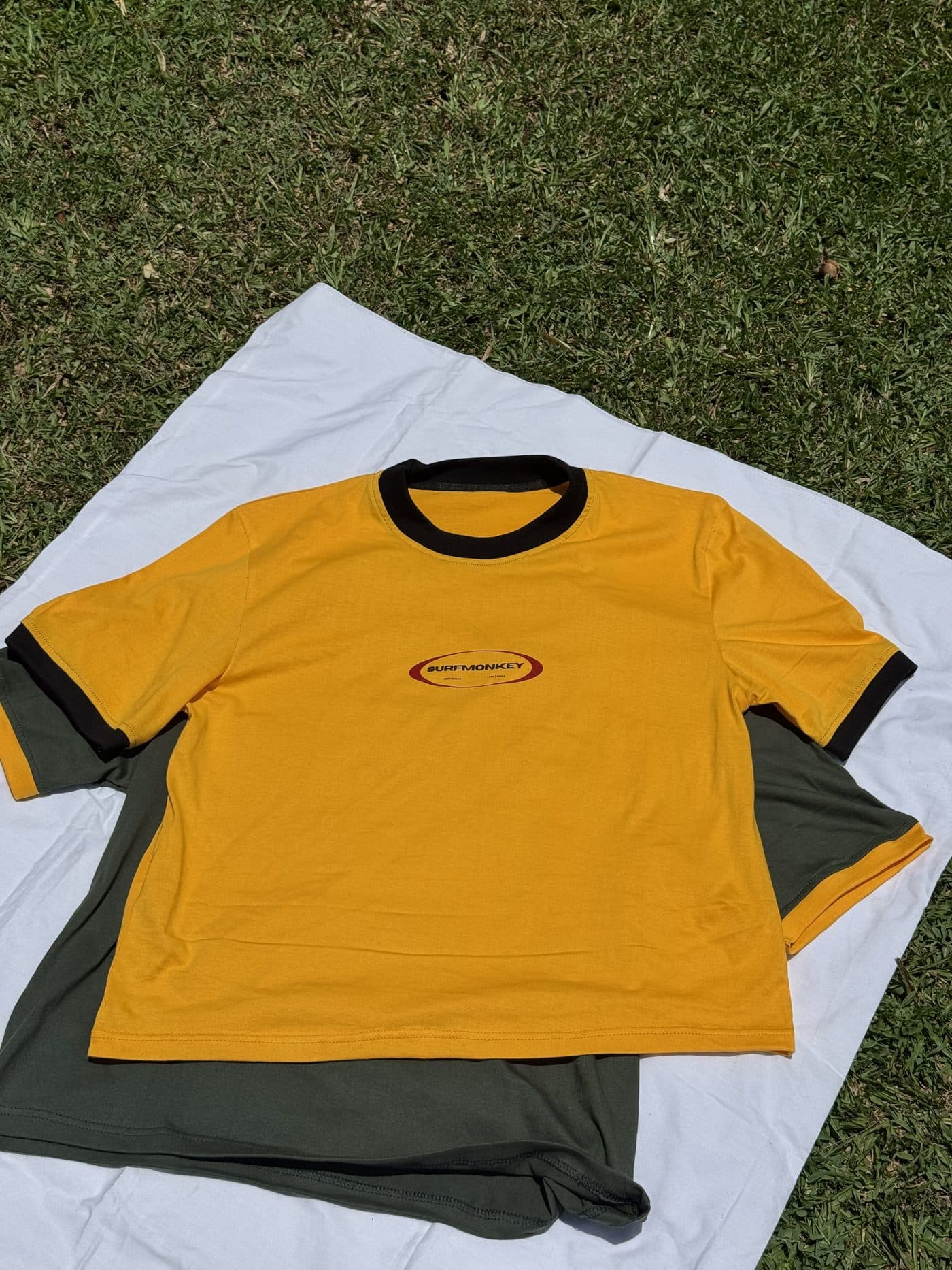 Jungle Crest Tee layered with the Bloom of Experience Crop