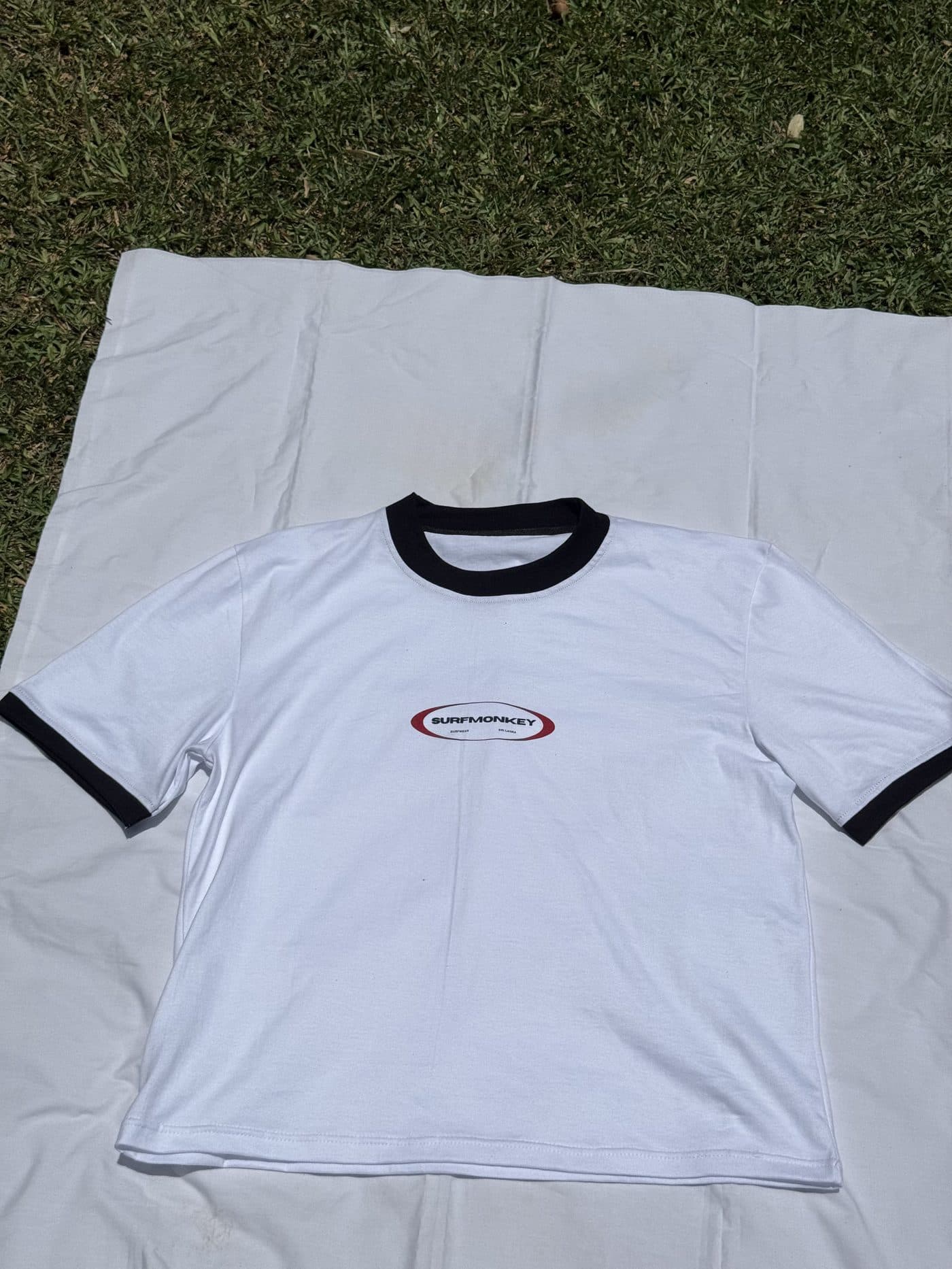 Orbit Crop laid out on white cotton in the sun